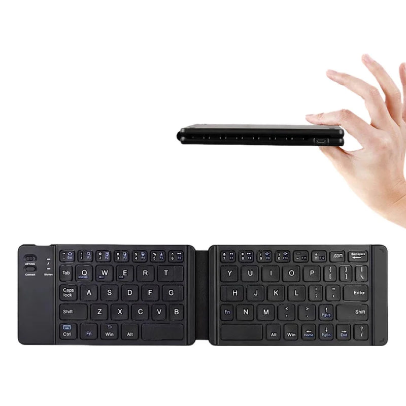 Mini Teclado Dobrável Teclado Ipad Tablet Telefone Carregamento Bluetooth Teclado Bluetooth sem fio Teclado Bluetooth portátil d