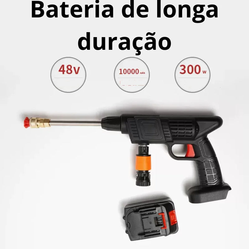 Lavadora de jato de alta pressão portátil sem fio bateria recarregável cor preta 110V/220V limpador de carro