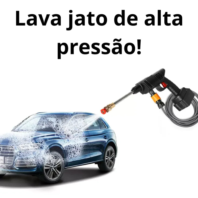 Lavadora de jato de alta pressão portátil sem fio bateria recarregável cor preta 110V/220V limpador de carro