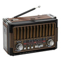 Rádio Retro Vintage Antigo Bluetooth Am Fm Sd Usb Mp3 Mini