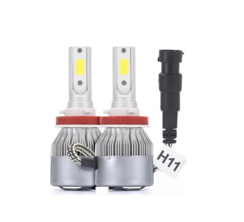 Lâmpadas de LED Super 6000K 7200 Lumens - Modelos H4/H7/H11/H1/HB3/9005 C6